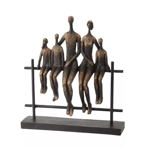 Libra Duxford Bench Family Of Five Sculpture