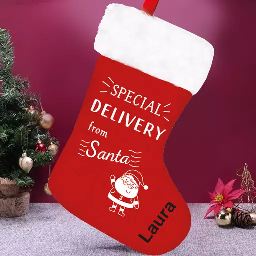 Personalised Special Delivery from Santa Stocking
