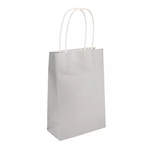 Silver Paper Party Bag - Pack of 48