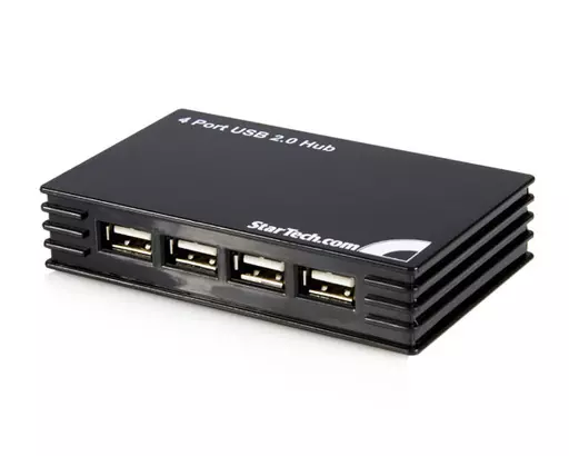 StarTech.com 4 Port Black USB 2.0 Hub
