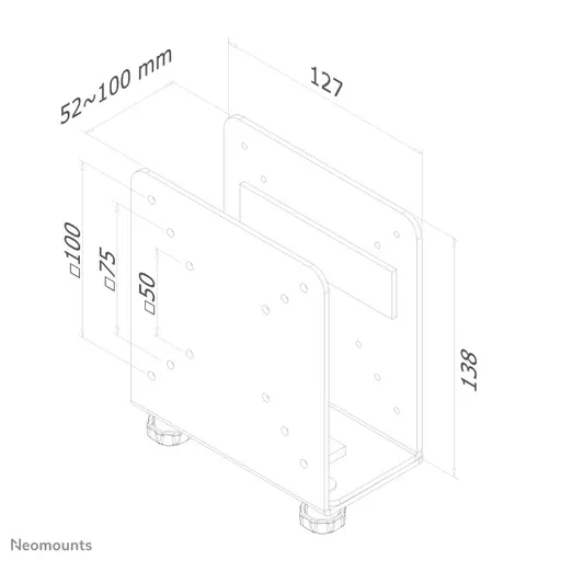 Neomounts nuc/thin client holder