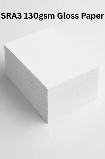 SRA3 White 130gsm Gloss coated Paper