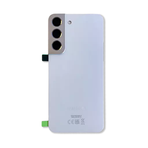 Back Cover w/ Camera Lens (Service Pack) (Phantom White) - For Galaxy S22 5G (S901)
