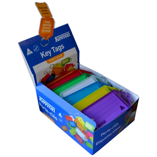 KEVRON ID35 Big Tags Box of 30 Assorted Colours