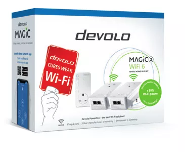 Devolo Magic 2 WiFi 6 2400 Mbit/s Ethernet LAN Wi-Fi White 3 pc(s)