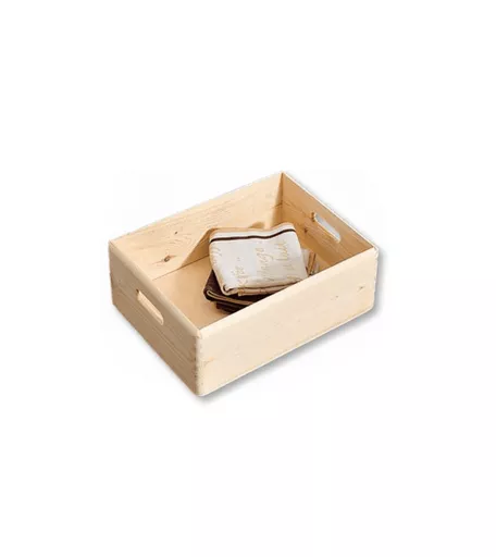 Pine Wood Stacking Box - 400mm x 300mm x 140mm