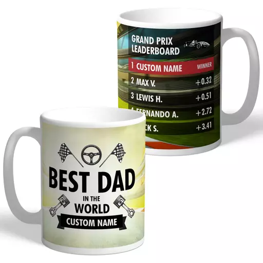 Father's Day Best Dad Grand Prix Mug