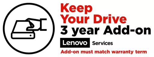 Lenovo Keep Your Drive - Extended service agreement - 3 years - for V14, V14 IGL, V145-14, V15, V15 G2 ALC, V15 G4 AMN, V17 G2 ITL, V17 G3 IAP, V17 G4 IRU