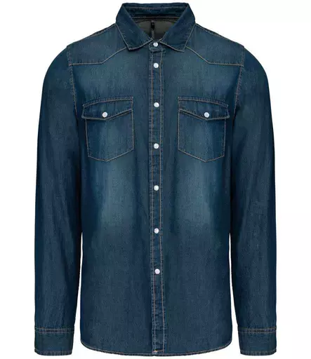 Kariban Long Sleeve Denim Shirt