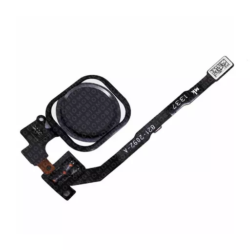 Home Button with Flex Cable & Adhesive  (Black) (CERTIFIED) - For iPhone 5S / SE