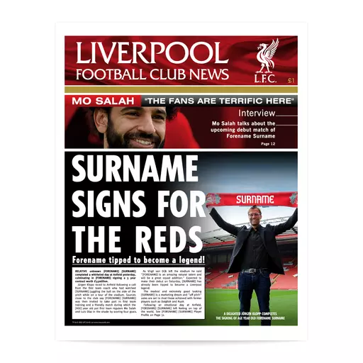 Liverpool FC News Single Page Print