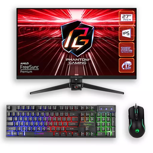 Asrock 27" FHD 165Hz + K605 + M292