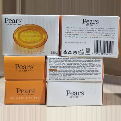 Pears Bar Soap 125g Transparent (Amber) Singles