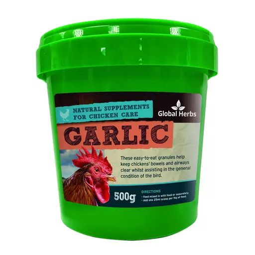 Global Herbs Poultry Garlic Granules - 500g