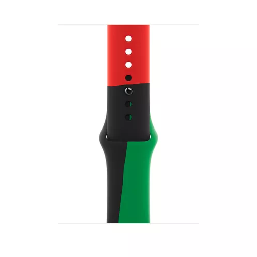 Apple MUQ73ZM/A Smart Wearable Accessories Band Black, Green, Red Fluoroelastomer