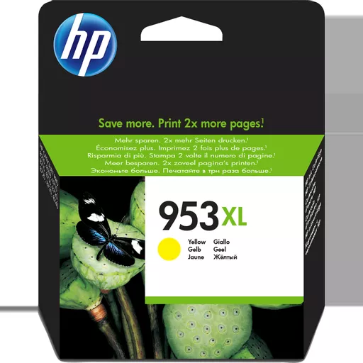 HP F6U18AE/953XL Ink cartridge yellow high-capacity, 1.45K pages 18ml for HP OfficeJet Pro 7700/8210/8710