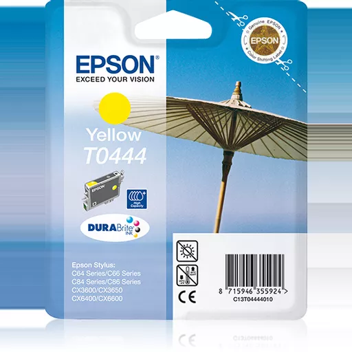 Epson C13T04444010/T0444 Ink cartridge yellow, 420 pages/5% 13ml for Epson Stylus C 64/84