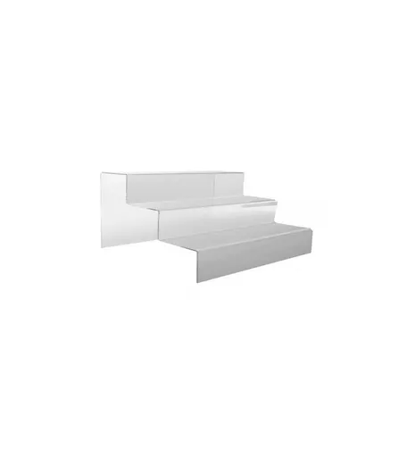 3 Step Clear Acrylic Display Broad Stand