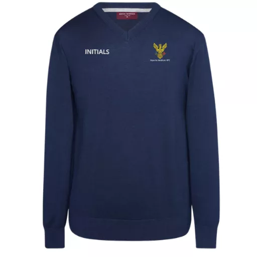 ImperialMedicalsRFC_BostonVNeckKnittedJumper_Navy_Front.png