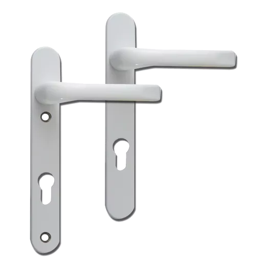 MILA Prolinea 92 Lever/Lever UPVC Furniture - 220mm Backplate
