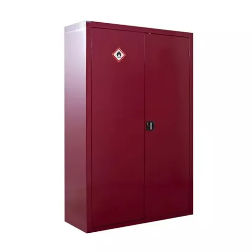 Flammable Liquid Cupboard - Including 3 Shelves - 1800h x 1200w x 460d mm