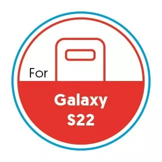 Smartphone Circular 20mm Label - Galaxy S22 - Red