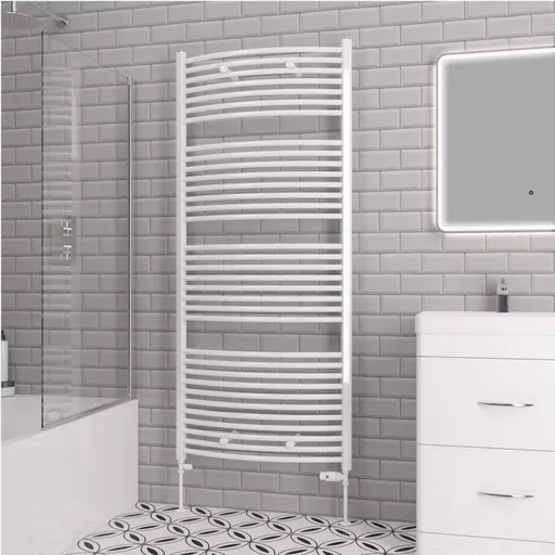 Curved Biava Multirail 1720 x 750 Gloss White
