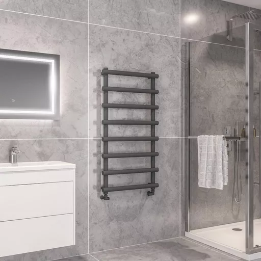 Marlow 1150 x 600 Towel Rail Matt Anthracite