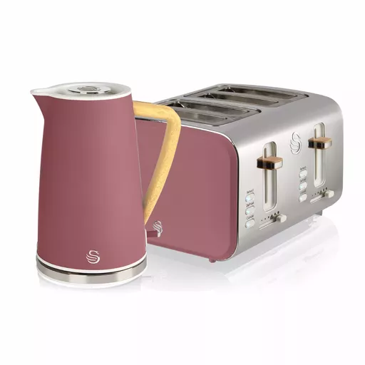 Nordic 4 Slice Toaster and Cordless Kettle Set
