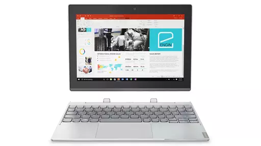 Lenovo Miix 320 x5-Z8350 Hybrid (2-in-1) 25.6 cm (10.1") Touchscreen HD Intel Atom® 4 GB DDR3-SDRAM 64 GB eMMC Windows 10 Home Silver