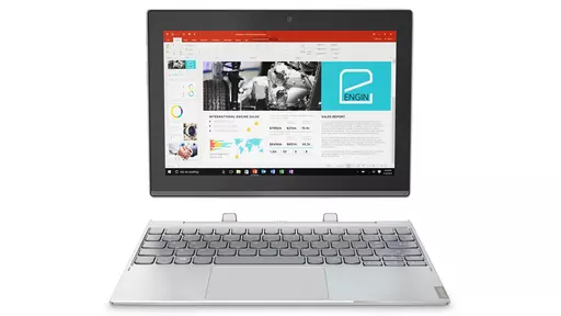 Lenovo Miix 320 x5-Z8350 Hybrid (2-in-1) 25.6 cm (10.1") Touchscreen HD Intel Atom® 4 GB DDR3-SDRAM 64 GB eMMC Windows 10 Home Silver