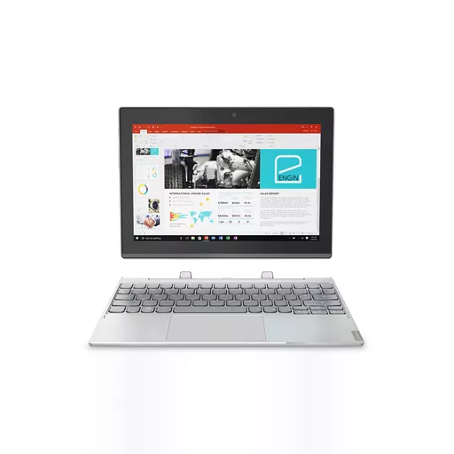 Lenovo Miix 320 x5-Z8350 Hybrid (2-in-1) 25.6 cm (10.1") Touchscreen HD Intel Atom® 4 GB DDR3-SDRAM 64 GB eMMC Windows 10 Home Silver