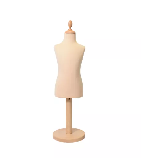 Age 3 - 4 Child Tailors Dummy with Disc Base - Natural