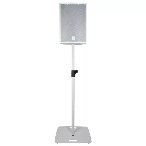 QTX Speaker Stand with Square Base - White