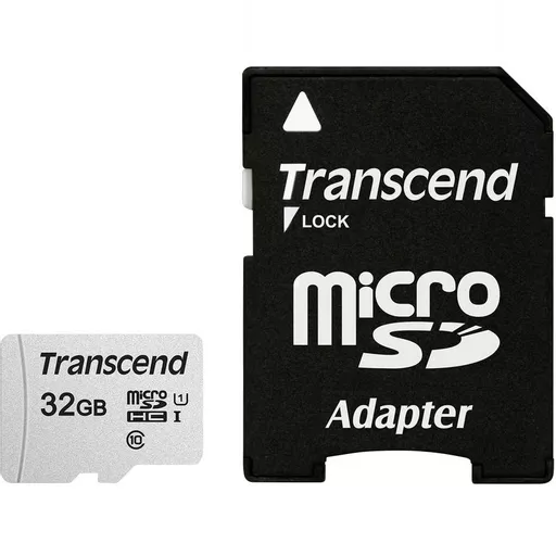 Transcend microSD Card SDHC 300S 32GB with Adapter