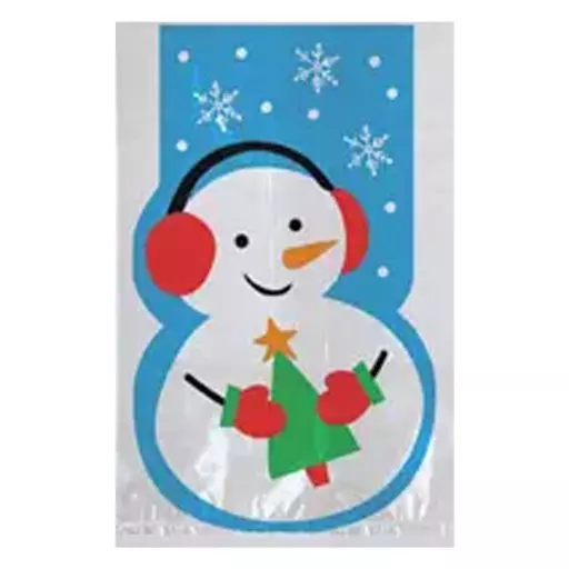 Cello Bags Whimsical Snowman     Pack of 20