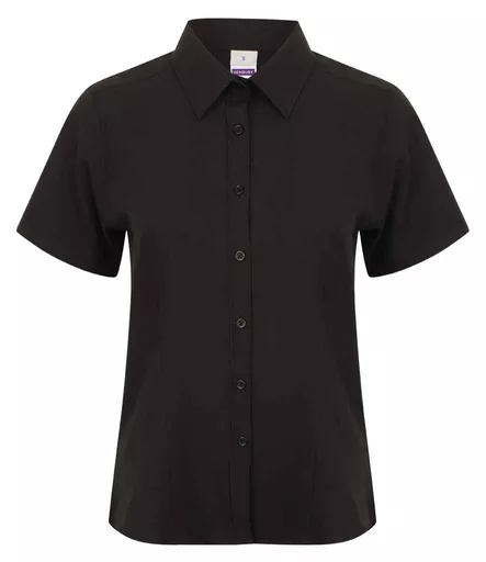 Henbury Ladies Short Sleeve Wicking Shirt