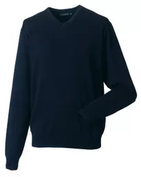 Men's V-Neck Knitted Pullover