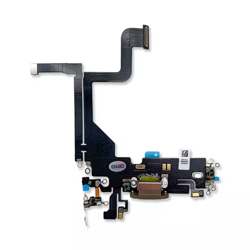 Charging Port Flex Cable (Gold) (CERTIFIED - Aftermarket) - For iPhone 13 Pro
