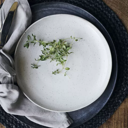 Lunch plate, Pion, Grey/White