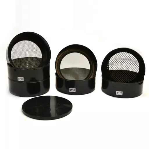 8 Piece Plastic Sieve / Strainer Stainless Steel Mesh