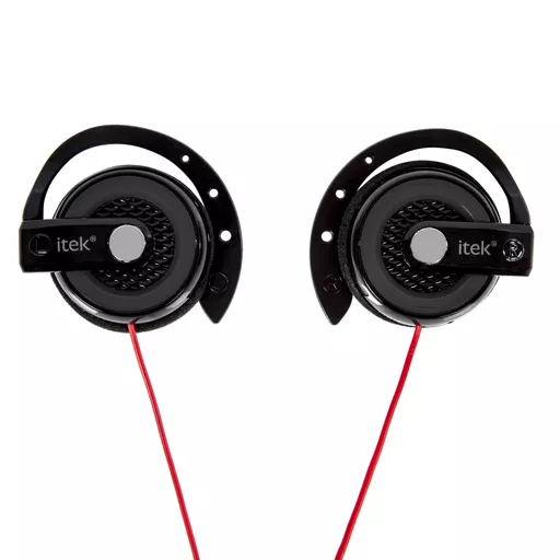 Earhook stereo headphones