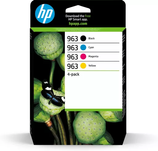 HP 6ZC70AE/963 Ink cartridge multi pack Bk,C,M,Y 24,09ml + 3x10,7ml Pack=4 for HP OJ Pro 9010/e/9020/9020 e