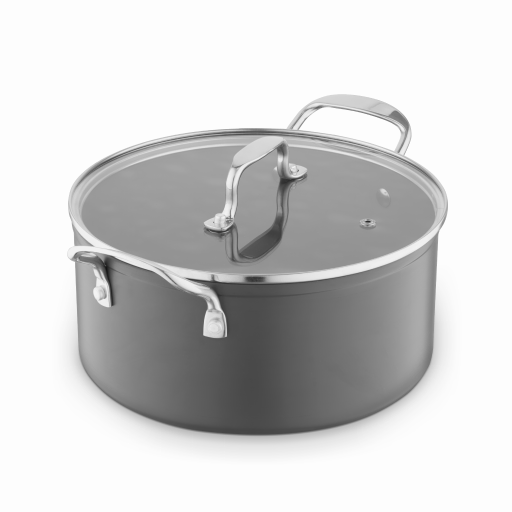 Surlatable Grey Sur La Table Hard Anodised Casserole With Lid
