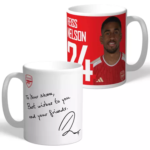 Arsenal FC Nelson Autograph Mug