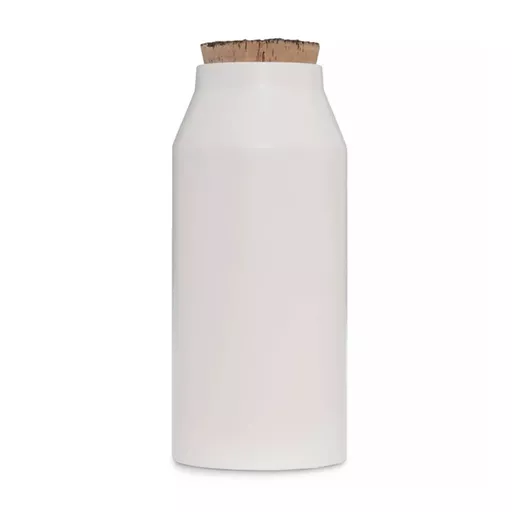 Large Ceramic Storage Jar with Weathered Cork Lid