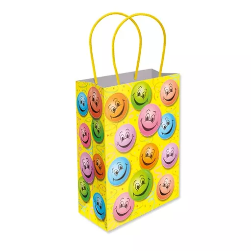 Happy Face Paper Party Bag - Pack of 48