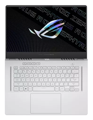 ASUS ROG Zephyrus G15 GA503RW-LN031W notebook 6900HS 39.6 cm (15.6") Wide Quad HD AMD Ryzen™ 9 16 GB DDR5-SDRAM 1000 GB SSD NVIDIA GeForce RTX 3070 Ti Wi-Fi 6E (802.11ax) Windows 11 Home White