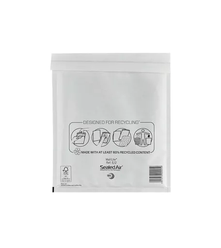 White Padded Envelope 220mm x 260mm (Pack of 100)