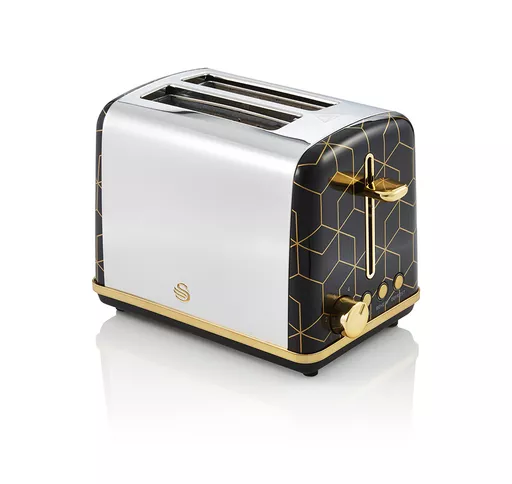 Swan Black 2 Slice Tribeca Toaster
